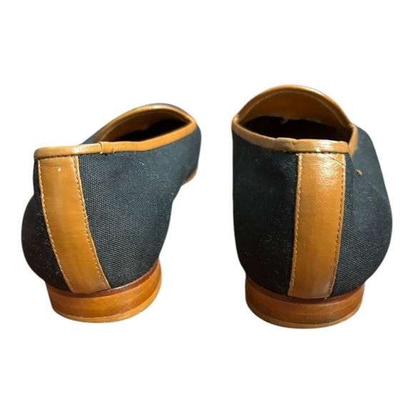 Zalo Black Palm Tree Slip On Almond Toe Embroidered Size 6.5 - Picture 3 of 12